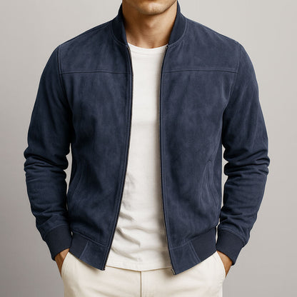Men's Suede-Look Jacket – Clean-Cut Urban Jacket