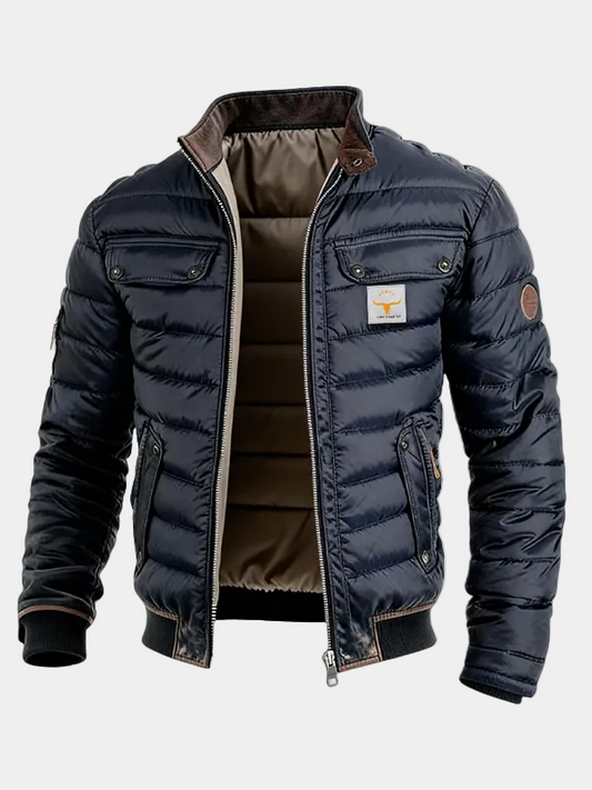 Men's Zipped Puffer – Quilted Jacket