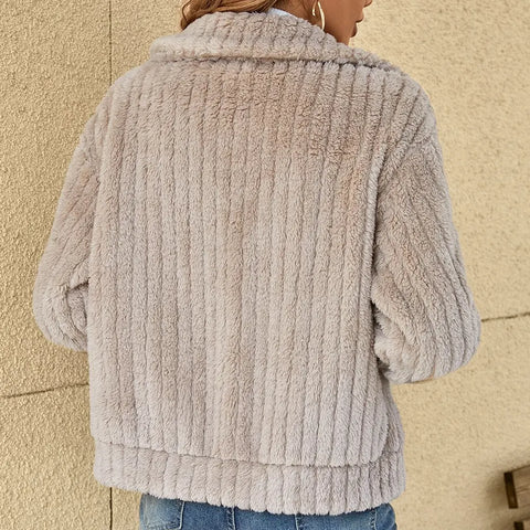 Women's Teddy Jacket – Zipped with Collar