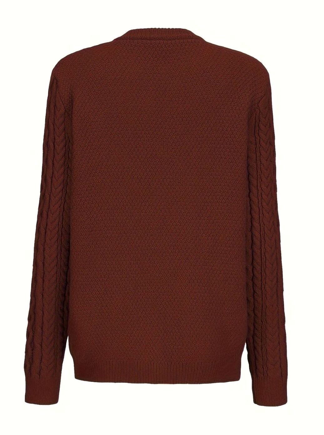 Women's Cable-Knit Cardigan – Buttoned with Pockets
