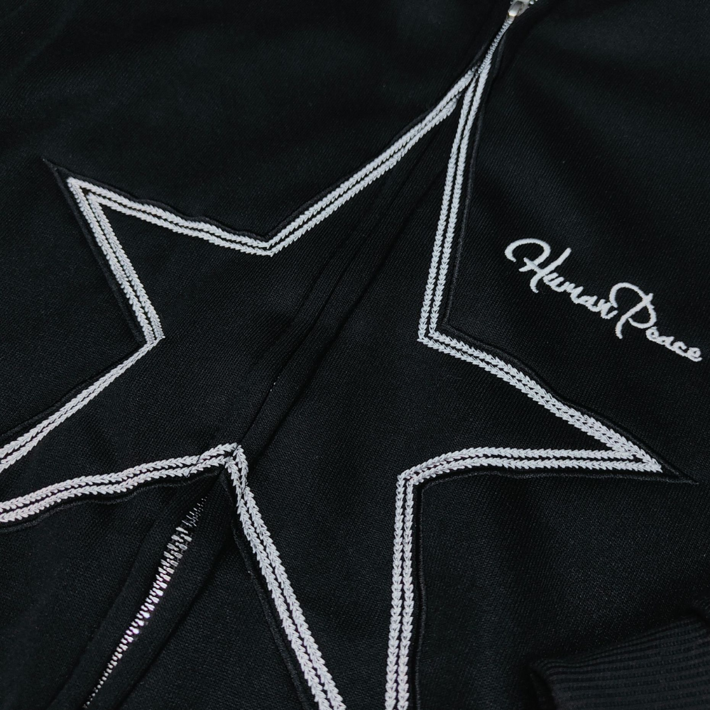 Sweat Zippé Oversize Femme Étoile – Veste Sweat à Capuche